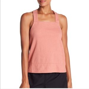NWT Madewell Textured Cross-Back Apron Tank